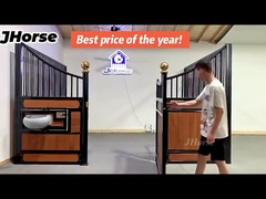 OEM कार्बोनाइज्ड बांस ब्लैक पाउडर लेपित मोबाइल हॉर्स अस्तबल स्टॉल बार्न दरवाजा