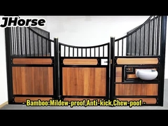 3.6x2.2 बिल्डिंग सेट, कुंडा फीडर के साथ लकड़ी के घोड़े के स्थिर दरवाजे की योजना