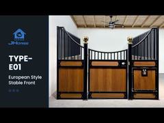 3.5x2.2 मीटर यूरोपीय घोड़े के अस्तबल डबल सुरक्षा फुट लॉक कुंडी के साथ