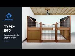 आउटडोर प्लाईवुड बोर्ड यूरोपीय हॉर्स स्टॉल स्टेबल स्टॉल बाड़ पैनल छत के साथ