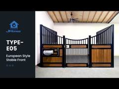 मानक 12x12ft पशुपालन पाउडर लेपित घोड़े के अस्तबल के सामने